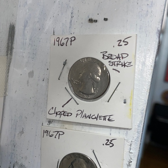 1967 P George Washington Quarter with multiple errors. The clipped planchette! - Picture 1 of 4